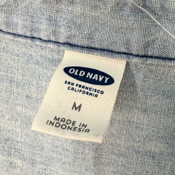 Old Navy Pale Blue Sleeveless Button-Front Midi Dress - Picture 6 of 7